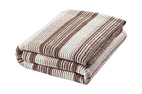 Aksu Waffle Çift Kişilik Pamuklu Battaniye 180x220 Bej - 3