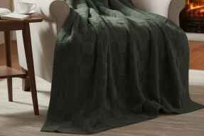 Merinos Fiona Stonecube Soft Battaniye 200X220 Haki - 2