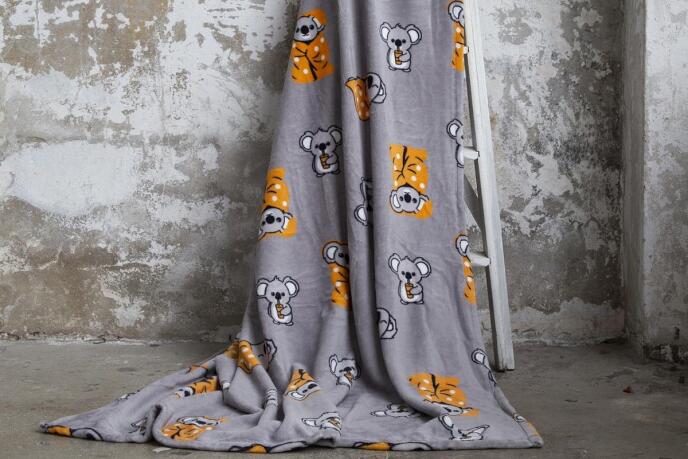 Dolce Bonita Home Wellsoft Çift Kişilik Battaniye 220x240 Koala Bear Turuncu - 1