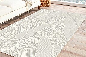 Jassrug Rölyef Halı 120X180 Garden Krem - Jassrug