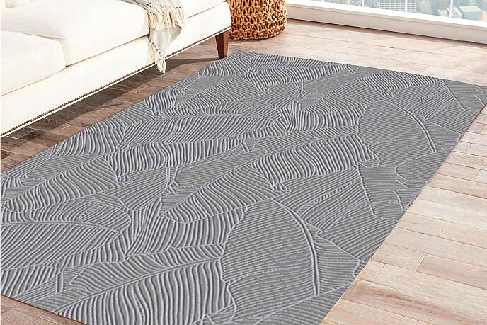 Jassrug Rölyef Halı 150X220 Garden A.Gri - 1
