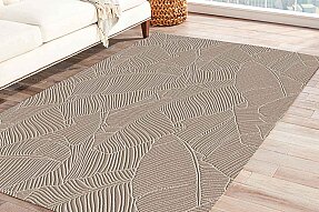 Jassrug Rölyef Halı 150X220 Garden Bej - Jassrug