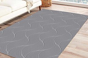 Jassrug Rölyef Halı 150X220 Orla A.Gri - Jassrug