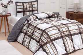 MERİNOS COMFORTER YORGAN SET 160X240 WERA GRİ - 2