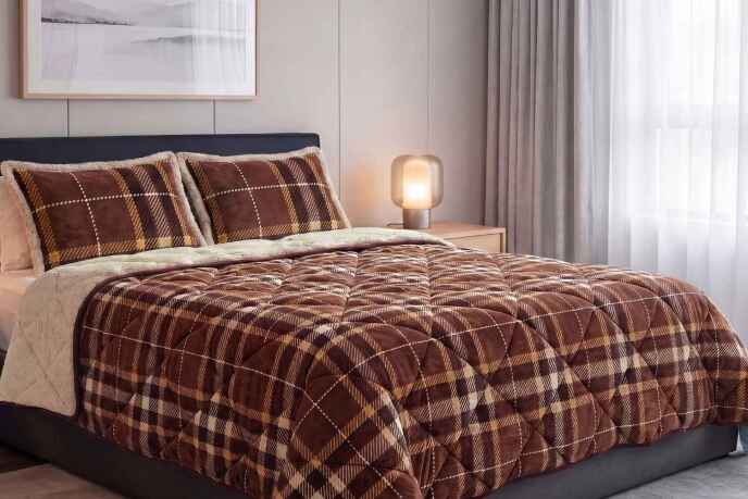 Merinos Comforter Yorgan Seti 220X240 Anna Kahve - 1