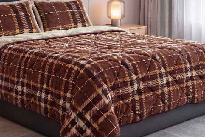 Merinos Comforter Yorgan Seti 220X240 Anna Kahve - 2