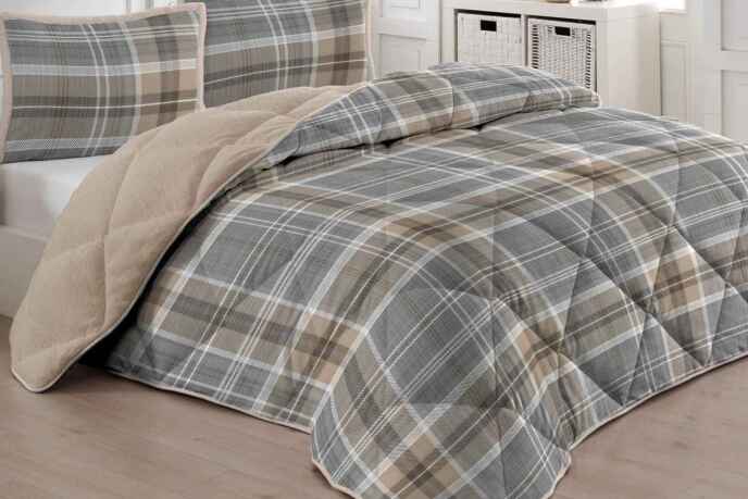 Merinos Comforter Yorgan Seti 220X240 Juni Gri - 2