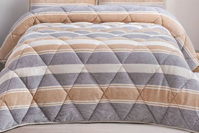 Merinos Comforter Yorgan Seti 220X240 Molly Gri - 2