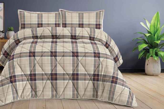 Merinos Comforter Yorgan Seti 220X240 Niko Bej - 1