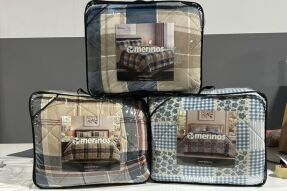 Merinos Comforter Yorgan Seti 220X240 Parla Mavi - 3
