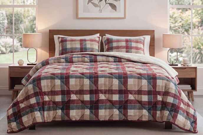 Merinos Comforter Yorgan Seti 220X240 Pedro Bordo - 1