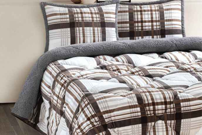 Merinos Comforter Yorgan Seti 220X240 Wera Gri - 1