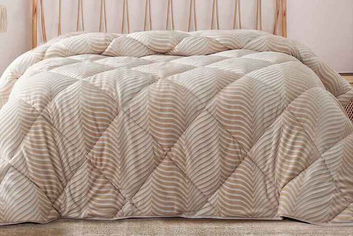 Merinos Fashion Yorgan 195X215 Side Bej - 2
