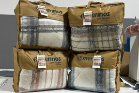 Merinos Loft Yorgan 195X215 Volante Antrasit - 3