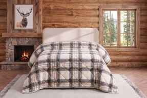 Merinos Loft Yorgan 195X215 Volante Gri - 2